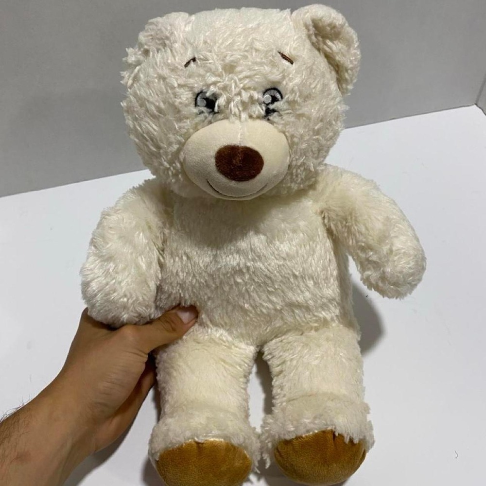 Build A Bear white teddy bear 14"H. SKU-A890